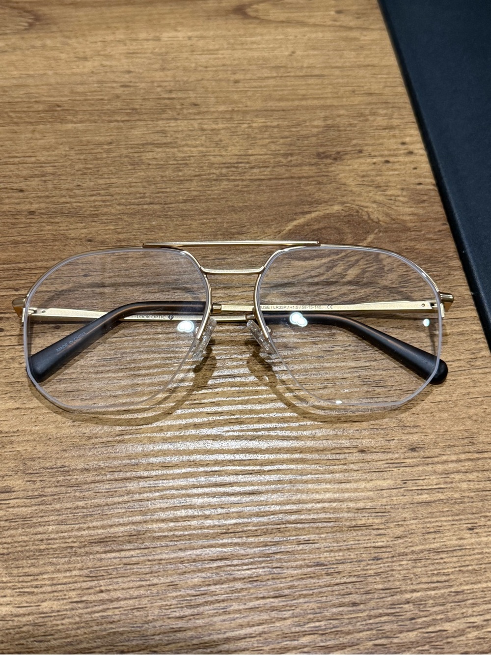 Look Optic Muse Readers LR35P +1.5 Gold Geometric 58-15-140